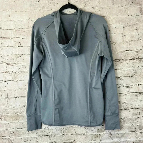 Athleta Women's Medium Grey Plush Tech Running Hoodie Fleece Lined 138249 Med M - Picture 7 of 7